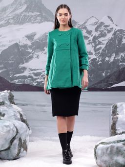 KOTTY - Women's Solid Luxurious and Elegant Overcoat