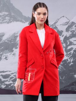 KOTTY - Women's Statement with Asymmetric Design Unique and Bold Style Overcoat