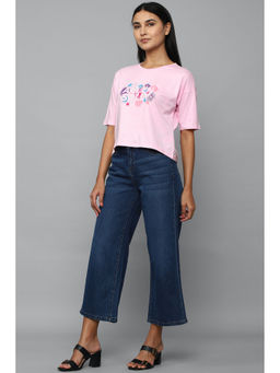Allen Solly - Women Pink Graphic Print Casual T-shirt
