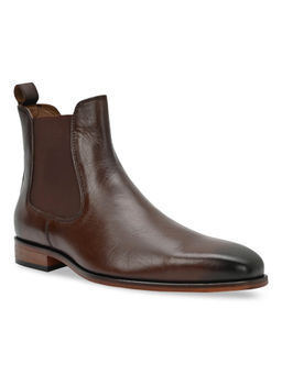 Imperio - Brown Men Leather Chelsea Boots