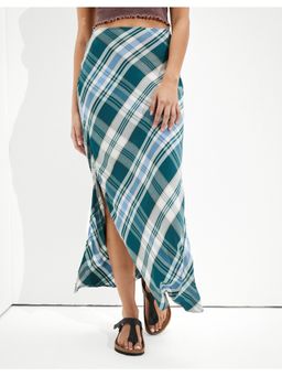 American Eagle - Green Checked Skirt