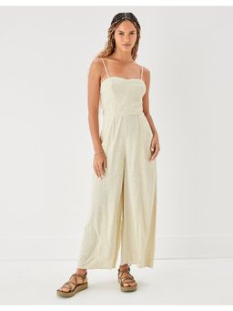 American Eagle - Women Green Printed Corset Jumpsuit