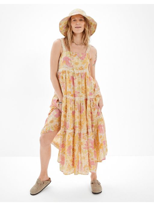 american eagle boardwalk midi dress Buy American Eagle Women Yellow Boardwalk Midi Dress Online