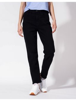 American Eagle - Women Black Stretch Mom Jean