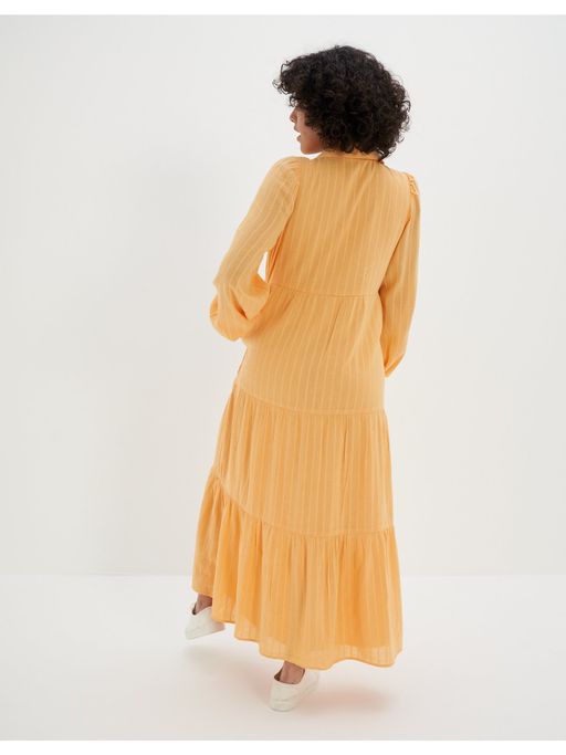 orange american eagle dress American Eagle Womens Dress Orange/red Strap Chiffon Ruffle Summer Dress