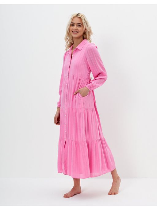 Buy American Eagle Women Pink Button Up Midi Shirt Dress Online Buy American Eagle Women Pink Button Up Midi Shirt Dress Online