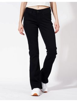 American Eagle - Women Black Ne(x)t Level Low-Rise Kick Bootcut Jeans