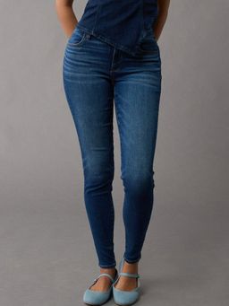 American Eagle - Blue Solid Slim Fit Jeans