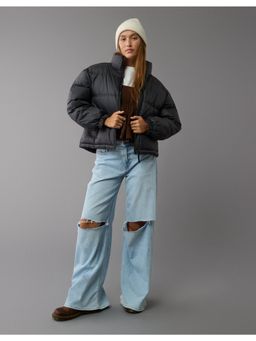 American Eagle - Women Black Puffer Jacket