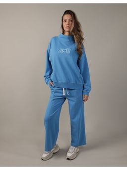 American Eagle - Women's Blue Logo Sweatshirt