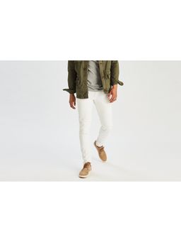 American Eagle - Women Blue Stretch Super High-Waisted Ankle Straight Jeans