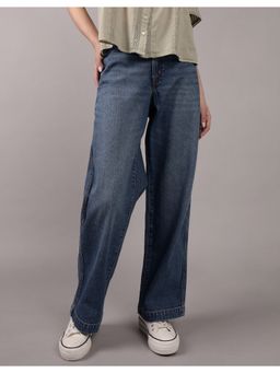 American Eagle - Women Blue Strigid High-Waisted Stovepipe Jeans