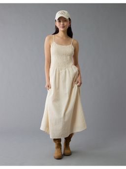 American Eagle - Women Cream Bella Midi Dress