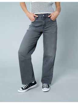 American Eagle - Womens Grey Stretch High Waist Stovepipe Jeans