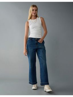 American Eagle - Women Blue Stretch High-Waisted Stovepipe Jeans