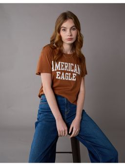 American Eagle - Women's Amber Brown T-Shirt