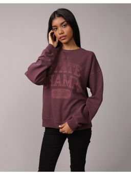 American Eagle - Women Washed Wine Sweatshirts