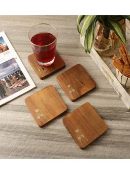 The Decor Mart - Wine Glass Rectangular Coaster - Set of 4