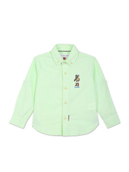 U.S. POLO ASSN. - Solid Cotton Shirt Green