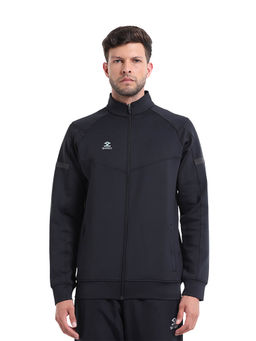 Shrey - Solid Black Sereno Full Zipper Men Jacket