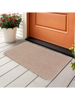 Saral Home - Beige Polypropylene Anti Skid Bathmat - 45X60 cm