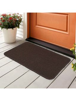 Saral Home - Dark Brown Polypropylene Anti Skid Bathmat - 45X60 cm