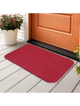 Saral Home - Maroon Polypropylene Anti Skid Bathmat - 45X60 cm