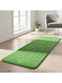 Saral Home - Green Polypropylene Anti Skid Runner-60X200 Cm