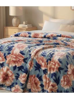 Saral Home - DIANA light weight Cloudy Mink Silky-Soft Quilt-Blanket all Seasons, Light Blue