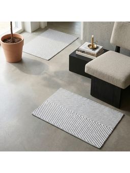 Saral Home - Cotton Floor Mat Rug Anti Skid Mats Combo (Pack Of 2)