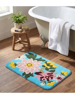 Saral Home - Microfiber Anti Skid Multi-Colour Bath Mat (S)