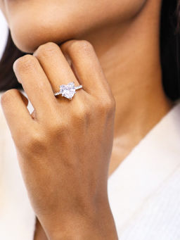 Pipa Bella by Nykaa Fashion - Heart Cut Solitaire Ring
