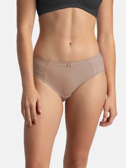 Jockey - 1874 Women Full Coverage Soft Touch Microfiber Elastane Hipster - Deep Taupe