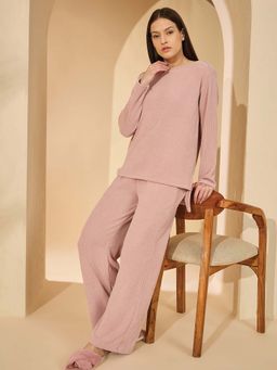 Sweet Dreams - Womens Solid Nightsuit Pink