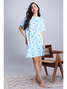 Zivame - Mickey Knit Cotton Loungewear Dress - Country Air
