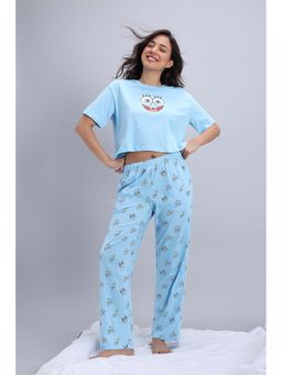 Zivame - 2 Mile Fashion Knit Cotton Nightsuit - Country Air