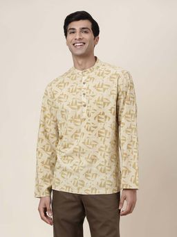 Fabindia - Yellow Cotton Slim Fit Shirt