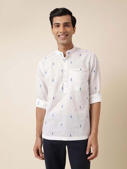 Fabindia - Blue Cotton Mid Placket Shirt