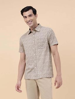 Fabindia - Grey Cotton Printed Shirt