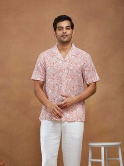 Fabindia - Multi-Color Cotton Floral Printed Shirt