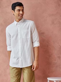 Fabindia - White Cotton Full Sleeves Shirt