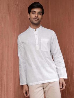 Fabindia - White Cotton Comfort Fit Shirt