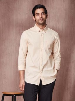 Fabindia - Beige Cotton Full Sleeves Shirt
