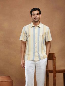 Fabindia - Multi-Color Cotton Striped Shirt