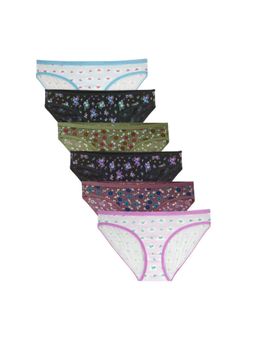 Bodycare - 100% Cotton Teenager Assorted Panties In Pack Of 6 - Multi-Color