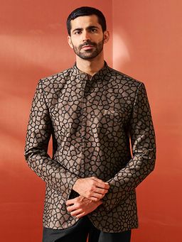 Vastramay - Men Silk Blend Embroidered Jodhpuri