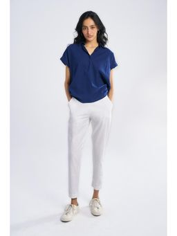 TERRA LUNA - Blue Solid/Plain Elba T-Shirt