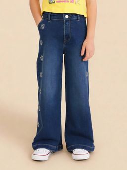 U.S. POLO ASSN. - Girls Embroidered Stone Washed Jeans