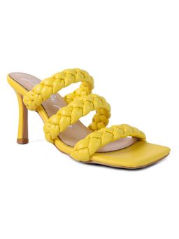 London Rag - Woven Yellow Heels