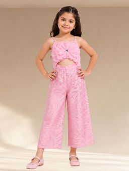 Lil Drama - Bollywood Tadka Pink Jumpsuit for Girls